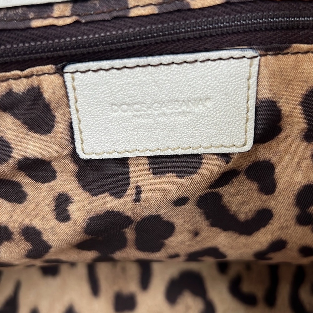 Dolce Gabbana, cream leather, silver hardware, COA - Picture 10 of 10